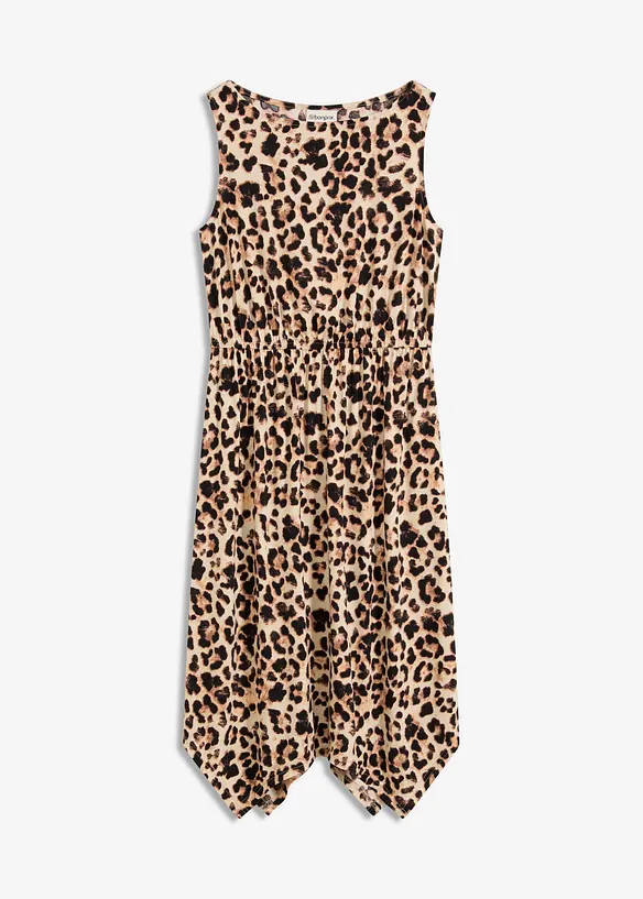 Jerseykjole med print, bonprix