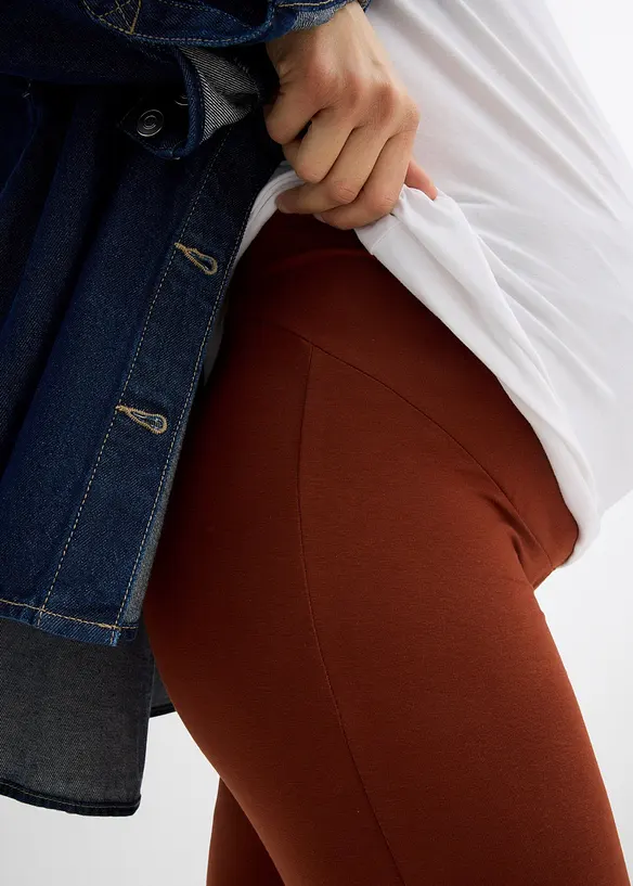 Mammaleggings i økologisk bomull (2-pack), bonprix