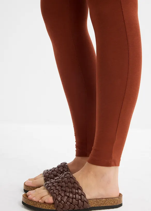 Mammaleggings i økologisk bomull (2-pack), bonprix