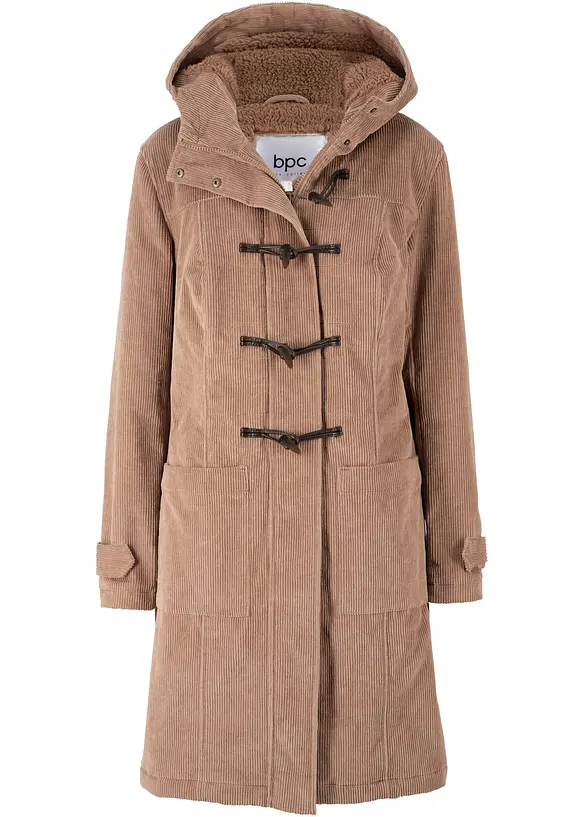 Fôret duffelcoat i kordfløyel, bonprix