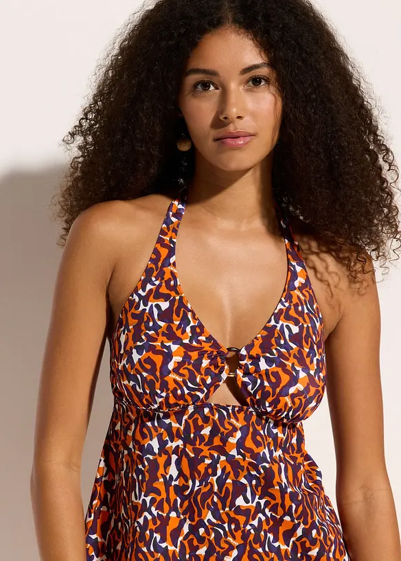 Halterneck tankini med ring-detalj (2-delt sett), bonprix