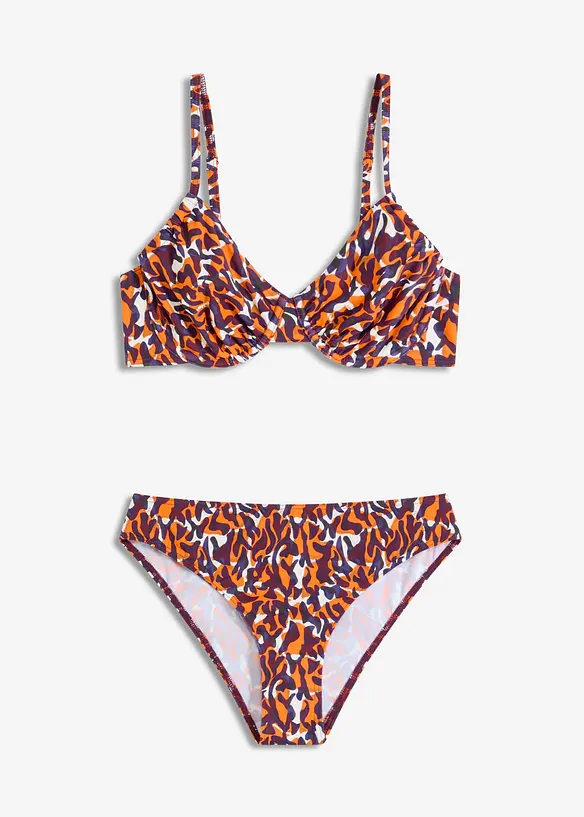 Spile-bikini med høy benskjæring (2-delt sett), bonprix