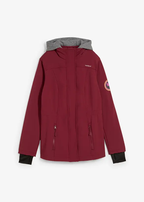 Lang, 2-i-1-softshelljakke, vannavvisende, bonprix