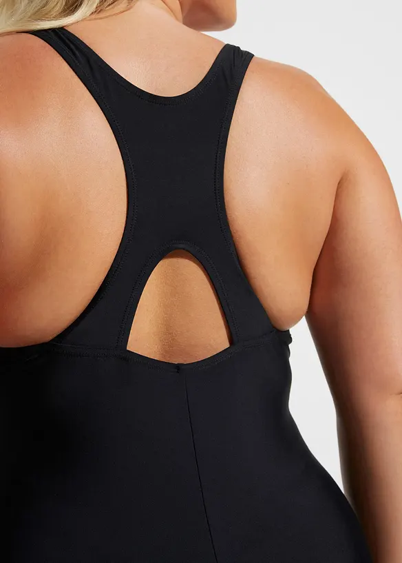 Badedrakt med ben, hurtigtørkende, bonprix