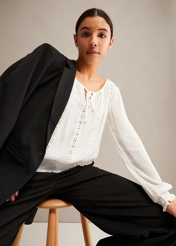 Bluse i myk viskose, bonprix