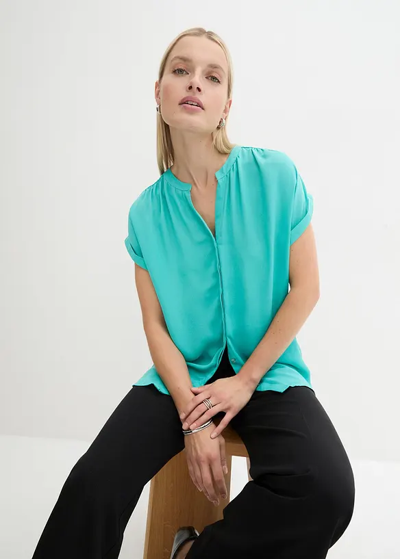 Blusetunika i georgette-materiale, bonprix