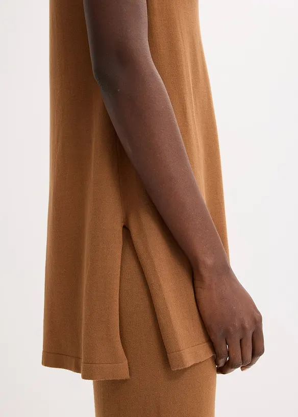 Lang finstrikket vest, bonprix
