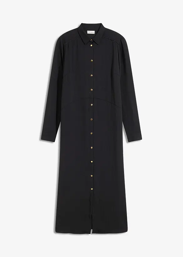 Skjortekjole med blonder i formstabilt materiale, bonprix