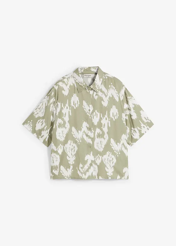 Viskosebluse med folklore trykk, bonprix