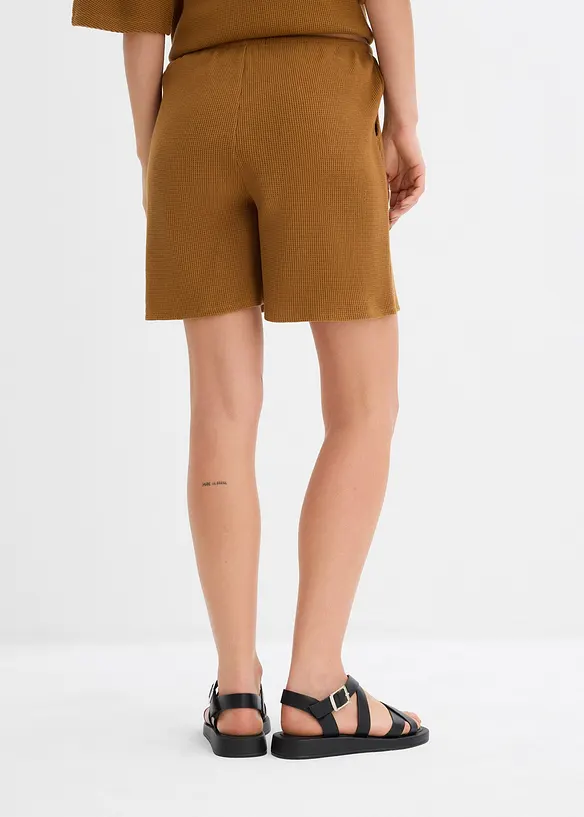 Shorts i strukturmateriale av 100% bomull, bonprix