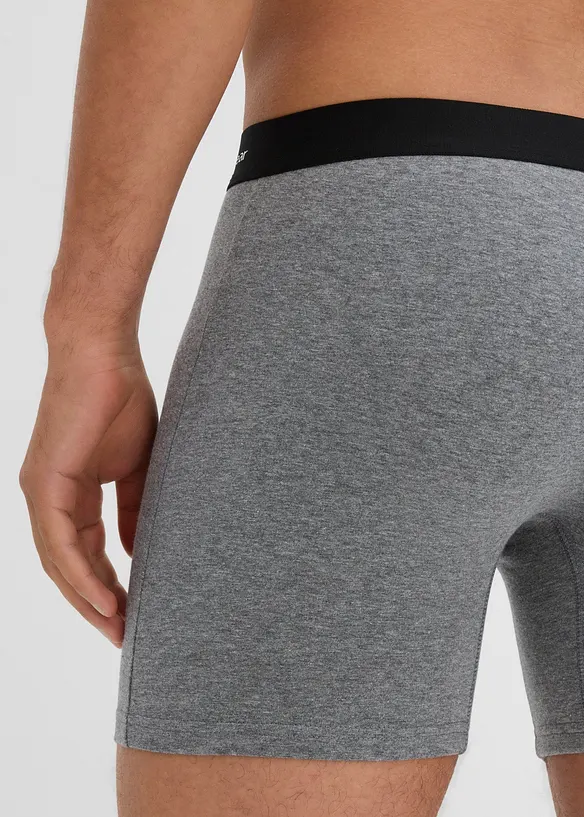 Boxershorts i figurnær modell, middels lengde (3-pack, bonprix