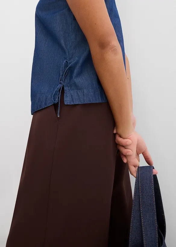 Denimbluse i økologisk bomull, bonprix