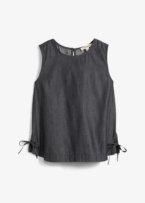 Denimbluse i økologisk bomull, bonprix