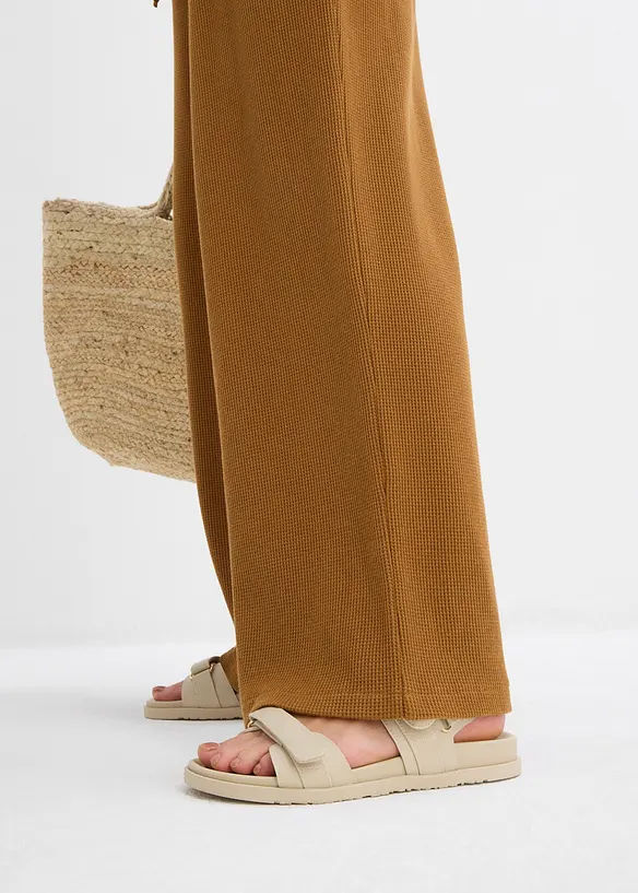 Bukse i strukturmateriale i 100% bomull, bonprix