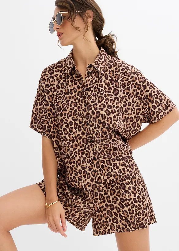 Bluse i lett viskose, bonprix
