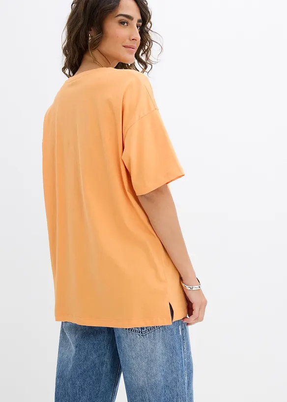 Oversized topp i 100% økologisk bomull, bonprix