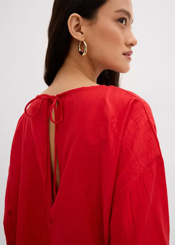 Oversized crinkle blusetunika i strukturert viskosemiks, bonprix