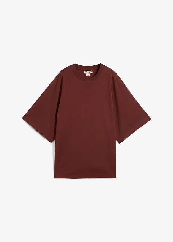 Oversized topp med vide ermer, av 100% bomull, bonprix