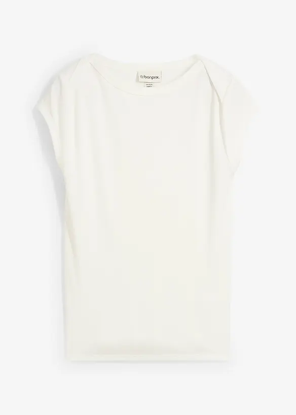 Ribbet topp i myk modalmiks, bonprix