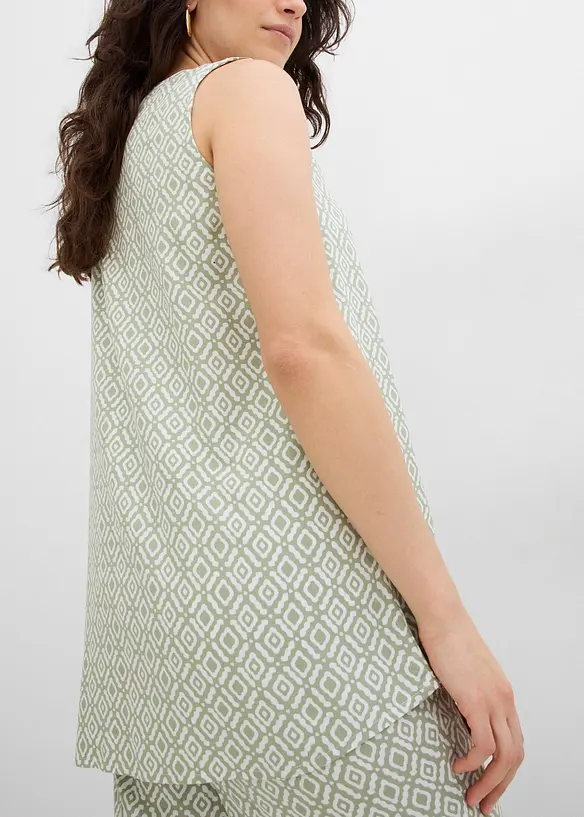 Lang bluse i myk viskose, bonprix
