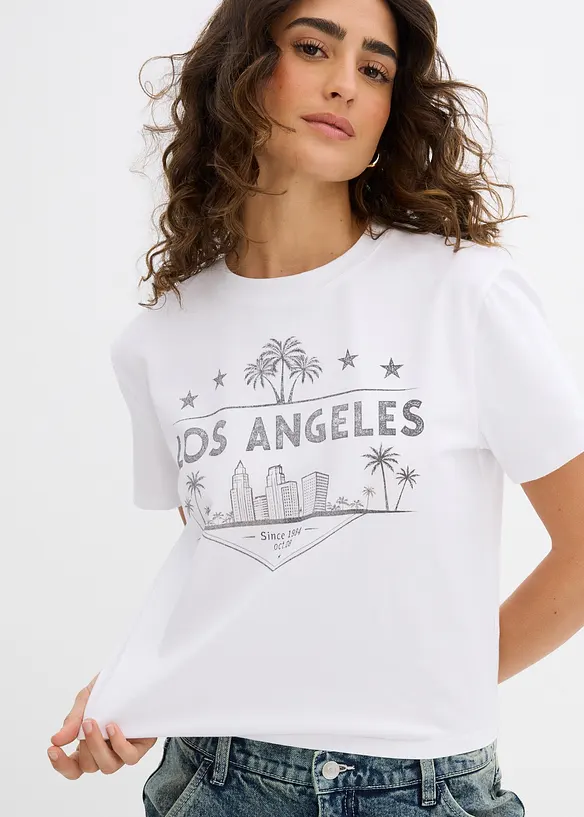 Kort T-skjorte av jersey, bonprix