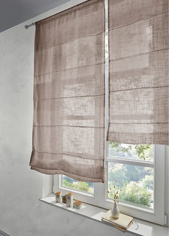 Liftgardin i lin-look, bonprix
