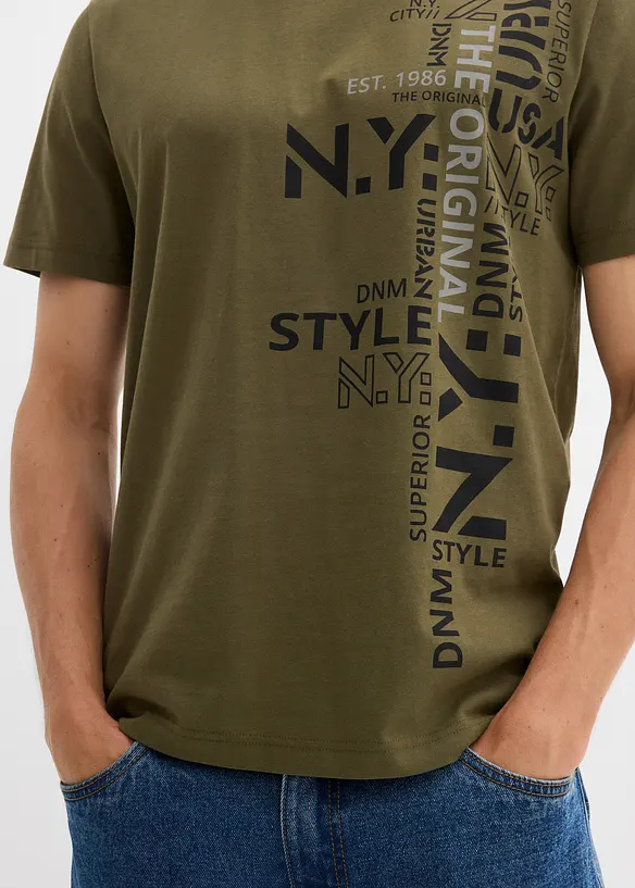 T-shirt av økologisk bomull, bonprix