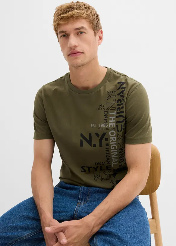 T-shirt av økologisk bomull, bonprix