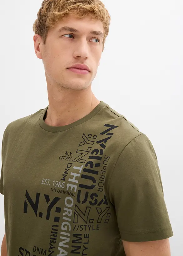 T-shirt av økologisk bomull, bonprix