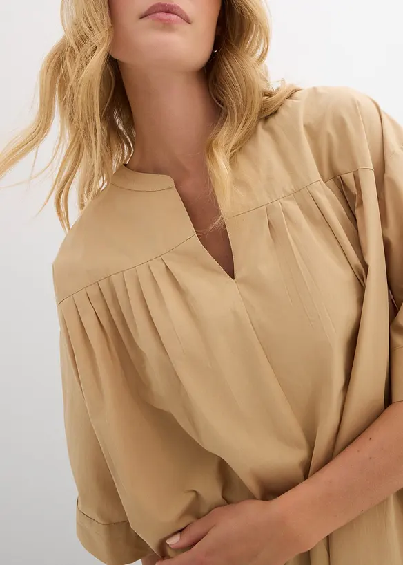 Oversized kaftankjole i 100% økologisk bomull, bonprix