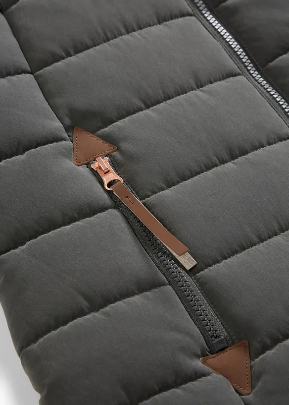 Lang, vattert vest, bonprix