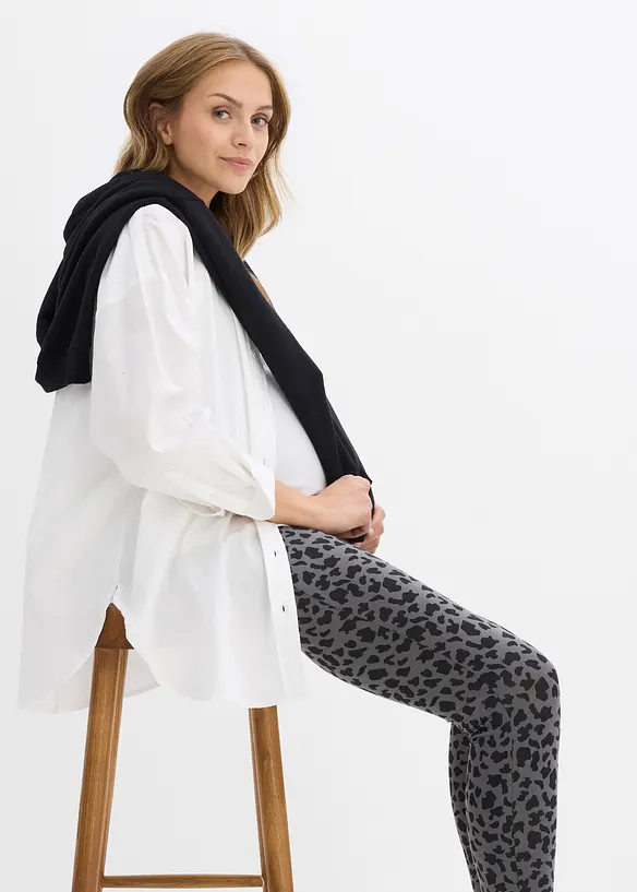 Mammaleggings i økologisk bomull (2-pack), bonprix