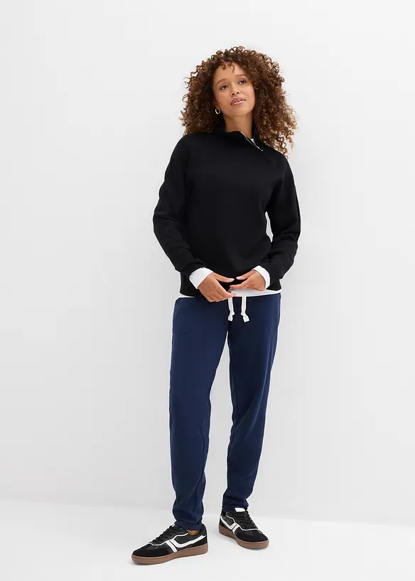 Sweatbukse med komfortlinning, bonprix