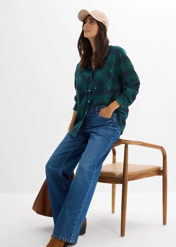 Loose Fit Straight-jeans Mid Waist, bonprix