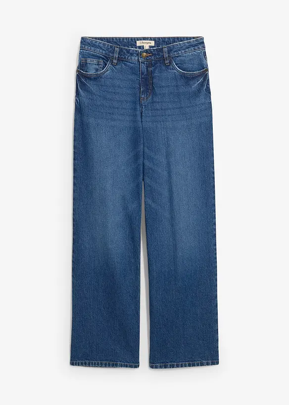 Loose Fit Straight-jeans Mid Waist, bonprix
