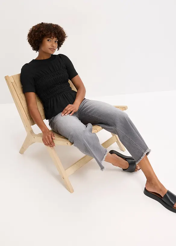 Topp med vaffelsøm, bonprix