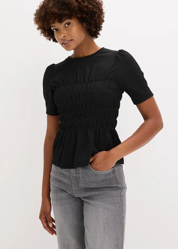 Topp med vaffelsøm, bonprix