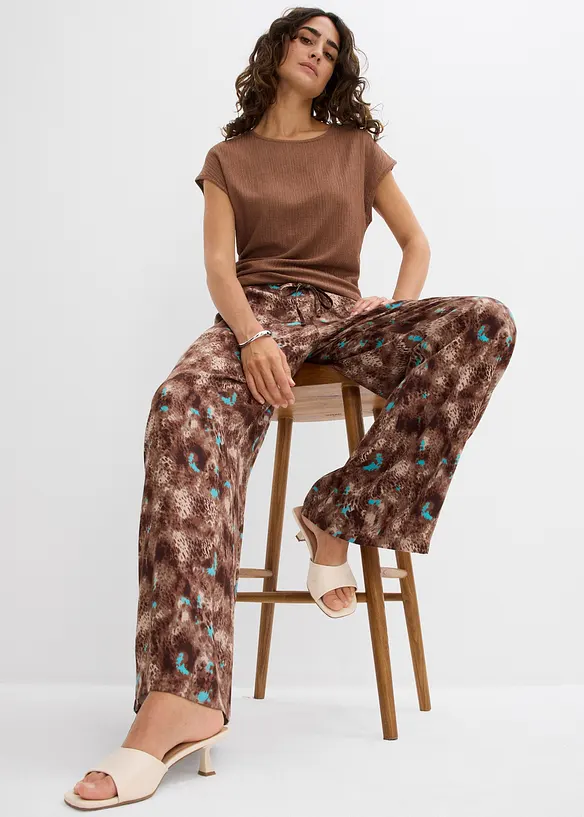 Pull on-bukse i lett viskose, bonprix