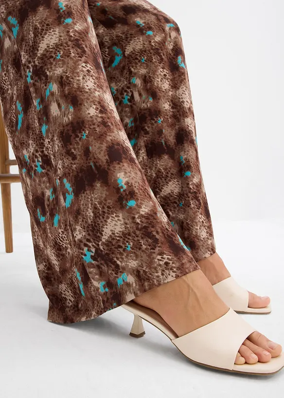 Pull on-bukse i lett viskose, bonprix