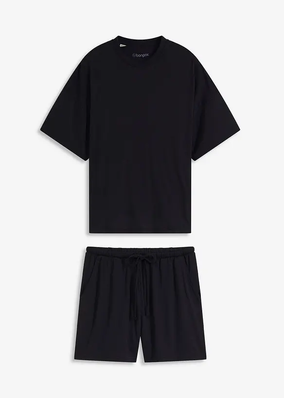 Oversized kort pyjamas av myk modal, bonprix