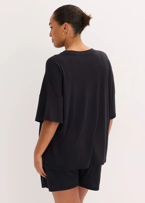 Oversized kort pyjamas av myk modal, bonprix