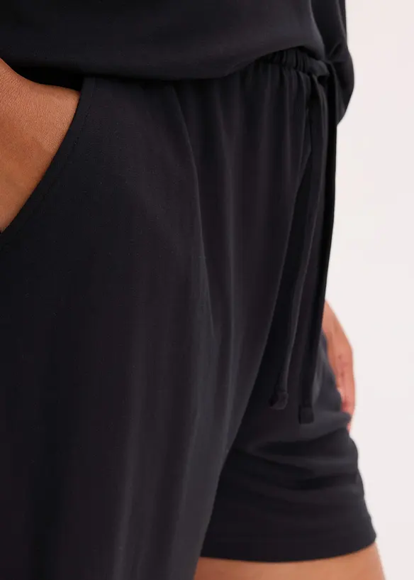 Oversized kort pyjamas av myk modal, bonprix