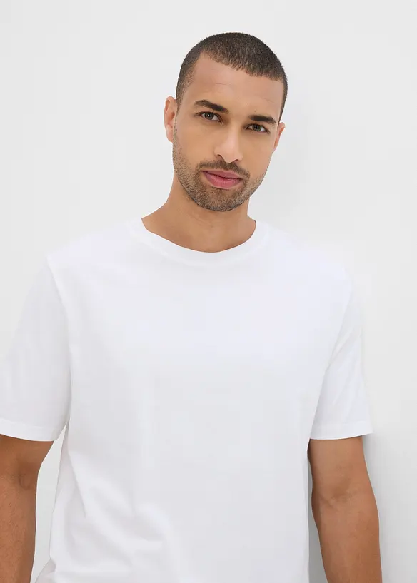 Kort pyjamas i 100% bomull med korte ermer, bonprix