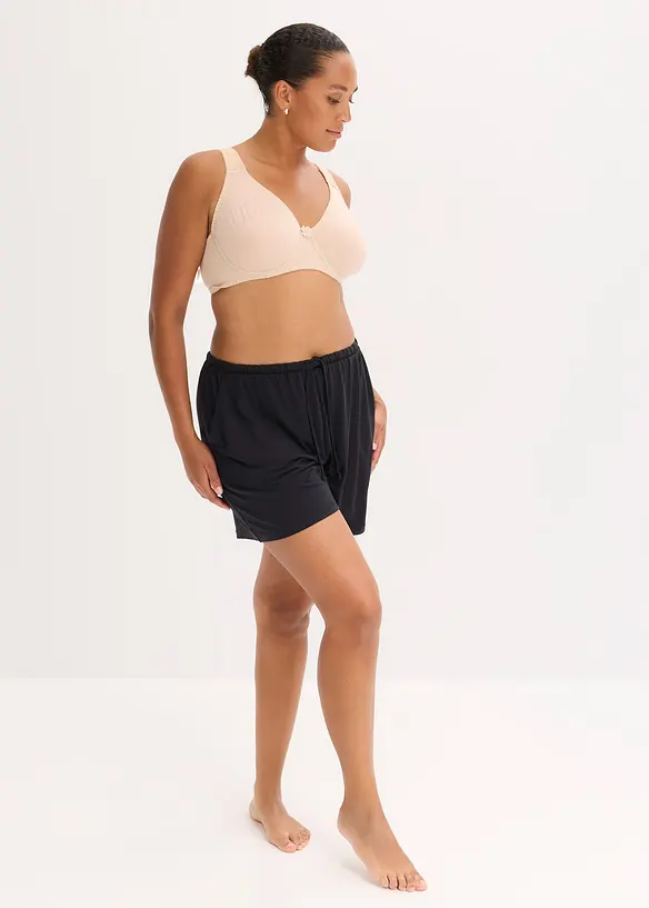 T-skjorte-BH med spiler og bomull (2-pack), bonprix