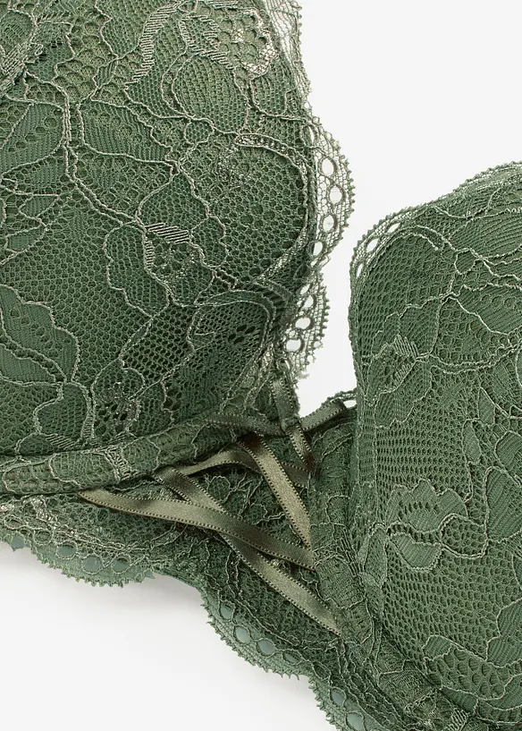 Padded-BH med delikat blonde, bonprix