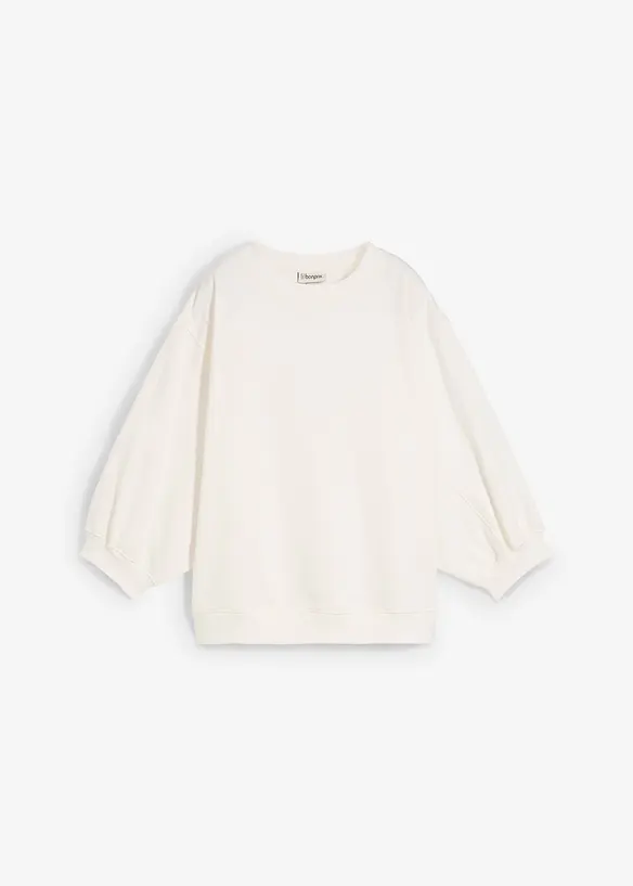 Oversized sweatshirt i 100% bomull, bonprix