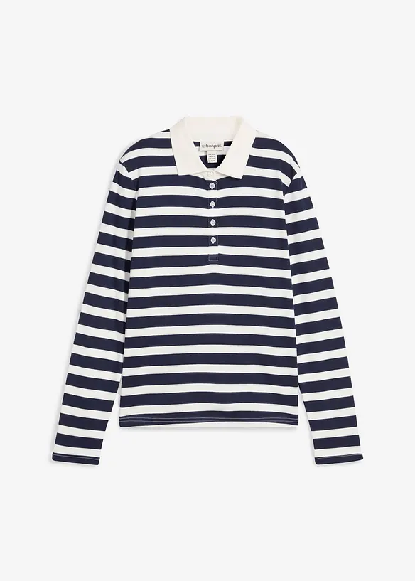 Poloskjorte i fast økologisk bomull, bonprix