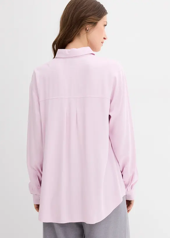 Skjortebluse av myk viskose, bonprix