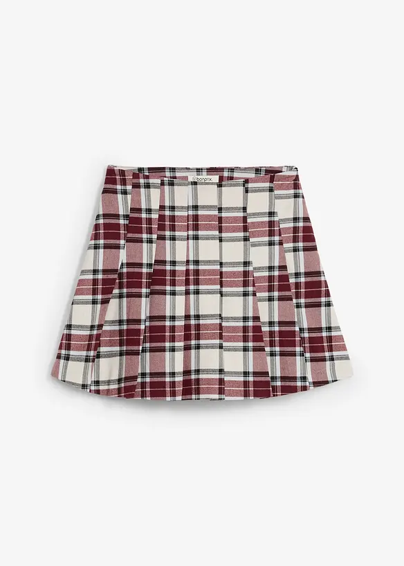 Bukseskjørt med rutemønster, bonprix