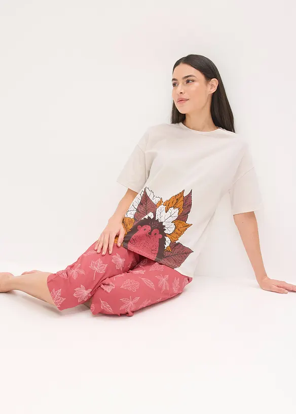 Capri-pyjamas i 100% økologisk bomull, bonprix